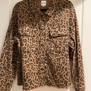 Kensie Cheetah Print Jacket Size XL